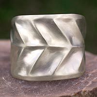 Sterling silver cuff bracelet,