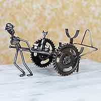 Auto part wine rack,