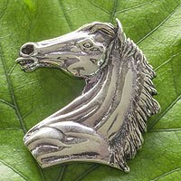 Sterling silver brooch pendant,