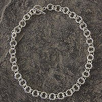 Sterling silver chain necklace,