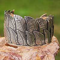 Sterling silver cuff bracelet,