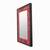 Stained glass wall mirror, 'Crimson Vision' - Handmade Red Glass Mosaic Wall Mirror (image 2b) thumbail