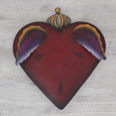 Steel wall art, A Heart Takes Wing