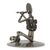 Auto part sculpture, 'Rustic Jazz Flute' - Mexico Recycled Auto Part Music Theme Sculpture (image 2b) thumbail