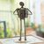 Auto part sculpture, 'Rustic Accordion' - Eco Friendly Recycled Auto Part Mexico Rustic Sculpture thumbail