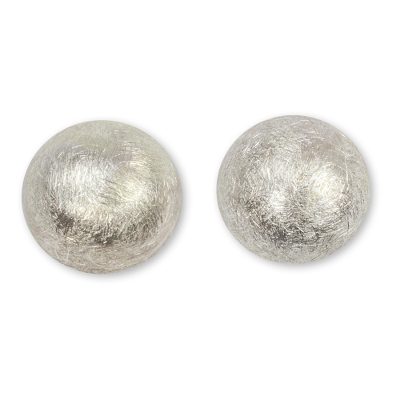 Sterling silver stud earrings, Victory Hemisphere