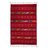Zapotec wool rug, 'Crimson Lightning' (5x8) - Authentic Geometric Handwoven Zapotec Wool Area Rug (5x8) thumbail