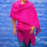 Cotton rebozo shawl,