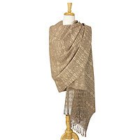 Cotton rebozo shawl,