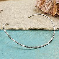 Sterling silver choker,