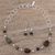 Agate jewelry set, 'Tropical Jungle' - Handcrafted Modern Sterling Silver and Agate Jewelry Set (image 2c) thumbail