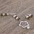 Cultured pearl jewelry set, 'Yuriria Flower' - Handcrafted Cultured Pearl and Mexican Silver Jewelry Set (image 2c) thumbail