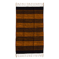 Zapotec wool rug Tropical Heat 2x3.5 Mexico