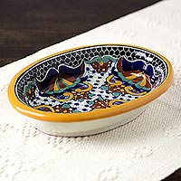 Ceramic salsa bowl Zacatlan Mexico