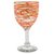 Blown glass wine glasses, 'Tangerine Swirl' (set of 6) - Set of 6 Orange Swirl Hand Blown Wine Glasses (image 2c) thumbail