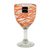Blown glass wine glasses, 'Tangerine Swirl' (set of 6) - Set of 6 Orange Swirl Hand Blown Wine Glasses (image 2d) thumbail