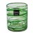 Blown glass rock glasses, 'Emerald Swirl' (set of 6) - Six Green Swirl Blown Glass 10 oz Rock Glasses Set (image 2d) thumbail