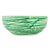 Blown glass salad bowl, 'Emerald Swirl' (10 inch) - Artisan Crafted 10 Inch Green Swirl Blown Glass Salad Bowl (image 2b) thumbail