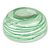 Blown glass salad bowl, 'Emerald Swirl' (10 inch) - Artisan Crafted 10 Inch Green Swirl Blown Glass Salad Bowl (image 2c) thumbail
