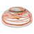 Blown glass salad bowl, 'Tangerine Swirl' - Orange Swirl 10 Inch Hand Blown Glass Salad Bowl (image 2c) thumbail