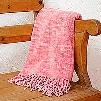Cotton throw blanket,