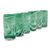 Blown glass highball glasses, 'Whirling Emerald' (set of 6) - Set of 6 Green and White Hand Blown 13 oz Highball Glasses (image 2b) thumbail