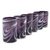 Blown glass water glasses, 'Whirling Plum' (set of 6) - Set of 6 Purple and White Hand Blown 15 oz Water Glasses (image 2b) thumbail