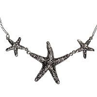 Sterling silver pendant necklace,