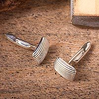 Sterling silver cufflinks,