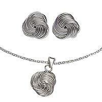 Sterling silver jewelry set,