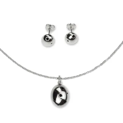 Sterling silver jewelry set, Walk on the Moon