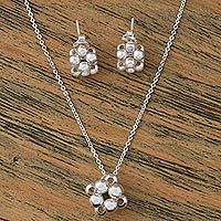 Sterling silver jewelry set,
