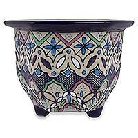 Ceramic flower pot,