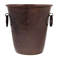 Copper ice bucket Hacienda Charm 8.5 inch Mexico