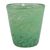 Blown glass rock glasses, 'Green Centrifuge' (set of 6) - Set of 6 Green Hand Blown 8 oz Rock Glasses from Mexico (image 2c) thumbail