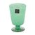Blown glass dessert glasses, 'Green Centrifuge' (set of 6) - Set of 6 Green Hand Blown Dessert Glasses from Mexico (image 2d) thumbail