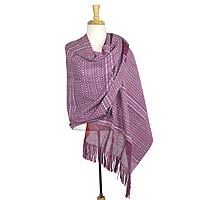 Cotton rebozo shawl,