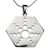 Sterling silver pendant necklace, 'Molecular Star' - Taxco Sterling Silver Artisan Crafted Pendant Necklace (image 2a) thumbail