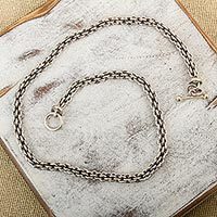 Sterling silver chain necklace,