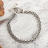 Sterling silver chain bracelet,