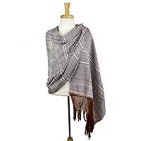 Cotton rebozo shawl,