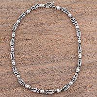 Sterling silver chain necklace,