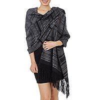 Cotton rebozo shawl,
