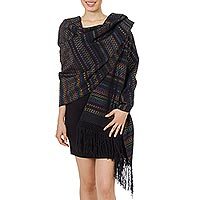 Cotton rebozo shawl,