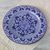 Ceramic dinner plate, 'Cholula Blossoms' - Handcrafted Authentic Mexican Blue Talavera Style Plate (image 2c) thumbail