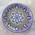 Talavera ceramic serving plate, 'Sunshine Kaleidoscope' - Mexican Floral Talavera 12 Inch Ceramic Serving Plate thumbail