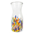 Handblown glass carafe, 'Confetti Festival' - Eco-Friendly Handblown Colorful Recycled Glass Carafe thumbail
