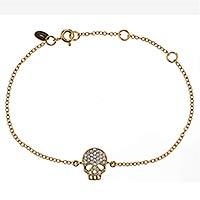 Gold plated link bracelet,