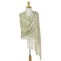 Cotton rebozo shawl,