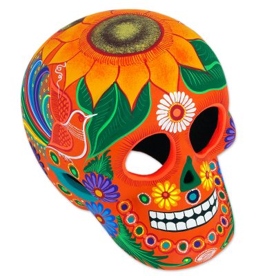 Ceramic sculpture, Friendly Skull